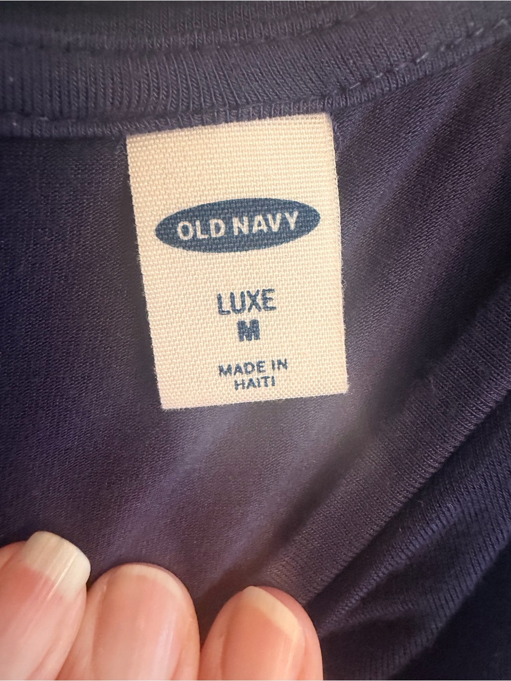 Old Navy Navy Tank Top with Silver Star Print - Picture 3 of 3